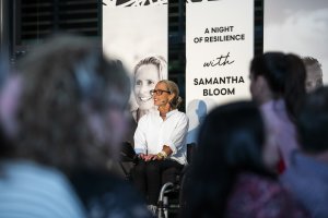 Sam Bloom at Motivational Speaker Event